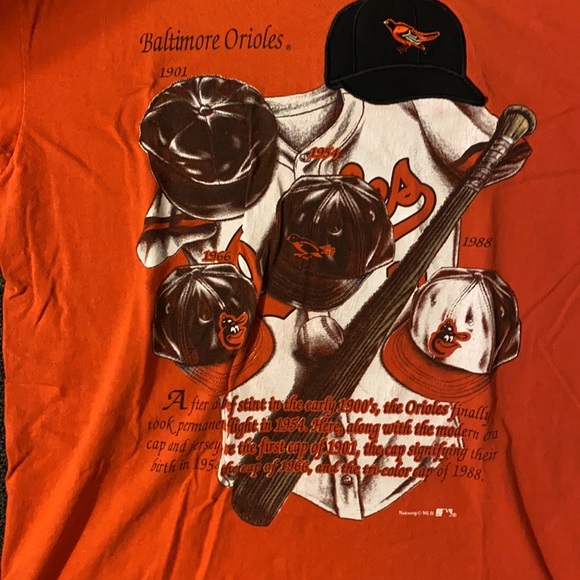VINTAGE NUTMEG ORIOLES BASEBALL TEE - Picture 2 of 4